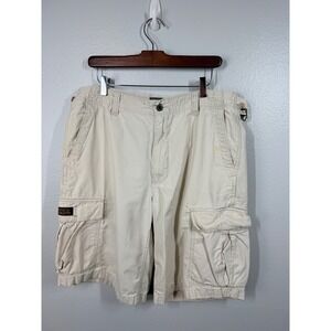 VTG Y2K Polo Jeans Co Ralph Lauren Mens Cargo Shorts Size 36 Cotton Utility